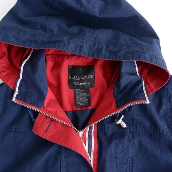 Vintage Sequence Navy and  Red Yachting Jacket Size Medium - Picture 15 of 15